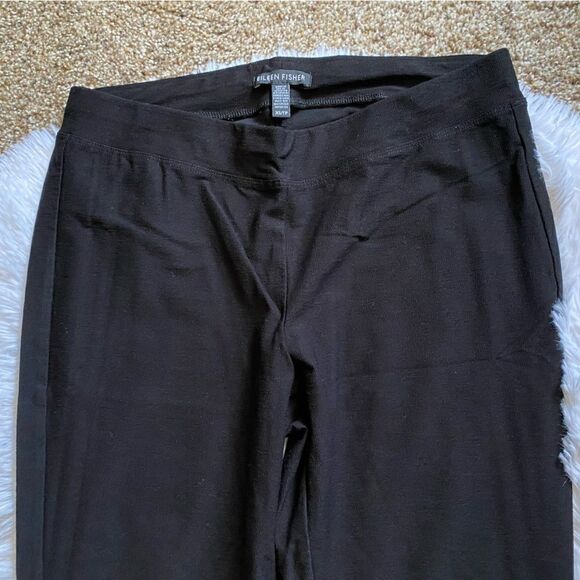 Eileen Fisher Black Pull On Pants Stretchy Womens Size XS - Picture 4 of 6